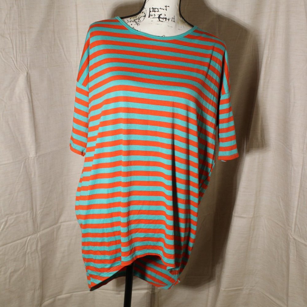 LulaRoe Women's Striped Short Sleeve Top
